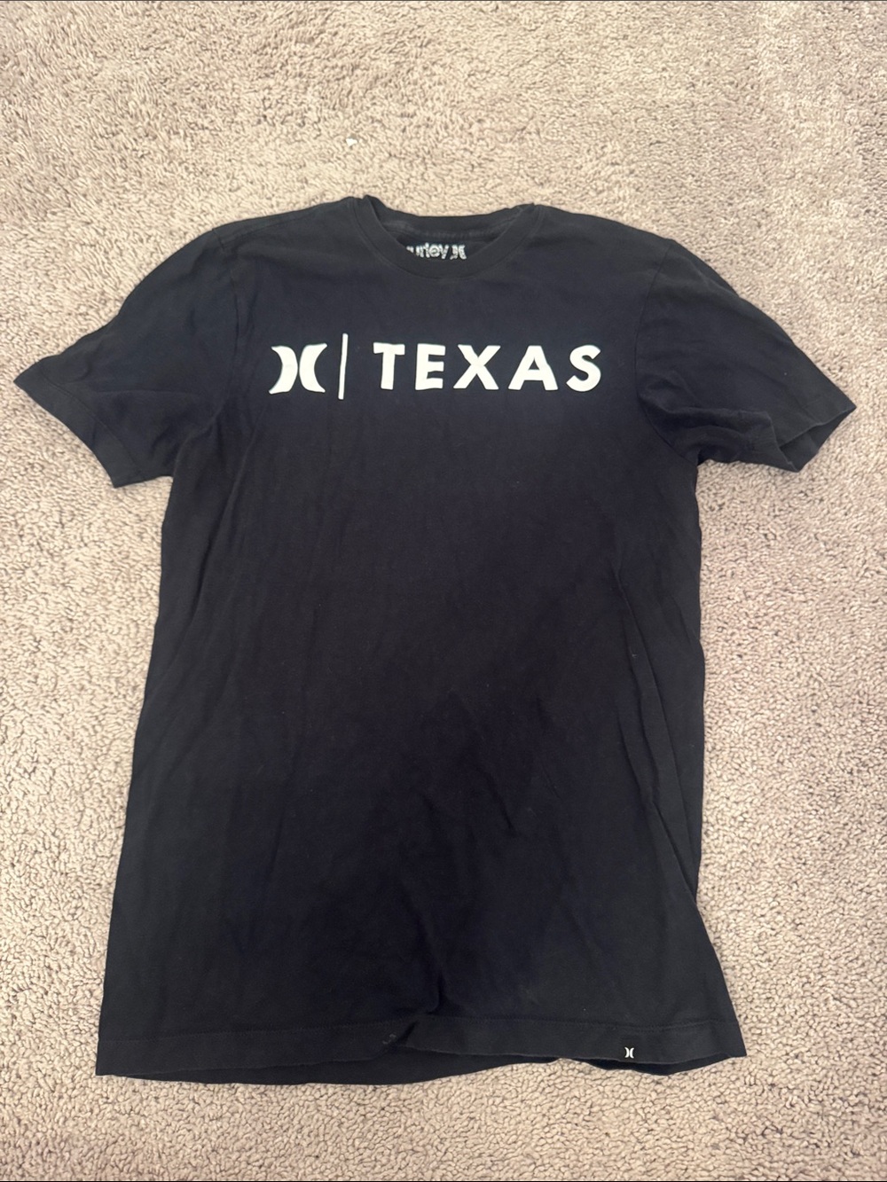 Hurley Black Texas Logo Short Sleeve Tee
